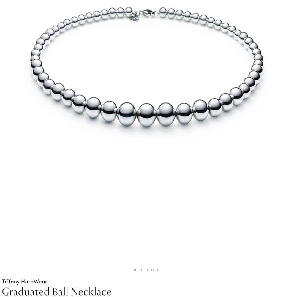Tiffany & Co. Hardware Graduated Ball Necklace 💙